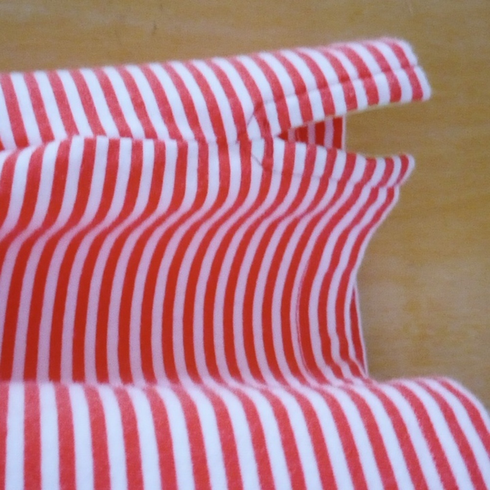 Lands End Nautical Henley Dress  (Orange, White, Lemon/Lime) - Picture 7 of 16